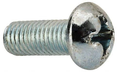 Value Collection - 1/4-28 UNF, 5/8" Length Under Head Phillips Drive Machine Screw - Round Head, Grade J82 Steel, Zinc-Plated Finish, Without Washer - Exact Tool & Supply