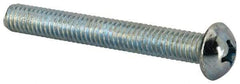 Value Collection - 5/16-18 UNC, 2-1/2" Length Under Head Phillips Drive Machine Screw - Round Head, Grade J82 Steel, Zinc-Plated Finish, Without Washer - Exact Tool & Supply