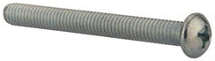 Value Collection - 5/16-18 UNC, 3" Length Under Head Phillips Drive Machine Screw - Round Head, Grade J82 Steel, Zinc-Plated Finish, Without Washer - Exact Tool & Supply