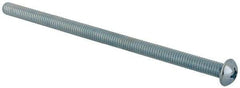 Value Collection - 5/16-18 UNC, 6" Length Under Head Phillips Drive Machine Screw - Round Head, Grade J82 Steel, Zinc-Plated Finish, Without Washer - Exact Tool & Supply