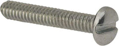 Value Collection - #5-40 UNC, 3/4" Length Under Head Slotted Drive Machine Screw - Pan Head, Grade J82 Steel, Zinc-Plated Finish, Without Washer - Exact Tool & Supply
