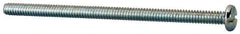 Value Collection - #10-24 UNC, 3-1/2" Length Under Head Slotted Drive Machine Screw - Pan Head, Grade J82 Steel, Zinc-Plated Finish, Without Washer - Exact Tool & Supply