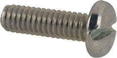 Value Collection - #12-24 UNC, 3/4" Length Under Head Slotted Drive Machine Screw - Pan Head, Grade J82 Steel, Zinc-Plated Finish, Without Washer - Exact Tool & Supply