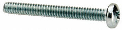Value Collection - #3-48 UNC, 7/8" Length Under Head Phillips Drive Machine Screw - Pan Head, Grade J82 Steel, Zinc-Plated Finish, Without Washer - Exact Tool & Supply