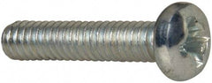 Value Collection - #5-40 UNC, 5/8" Length Under Head Phillips Drive Machine Screw - Pan Head, Grade J82 Steel, Zinc-Plated Finish, Without Washer - Exact Tool & Supply