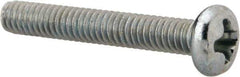 Value Collection - #5-40 UNC, 7/8" Length Under Head Phillips Drive Machine Screw - Pan Head, Grade J82 Steel, Zinc-Plated Finish, Without Washer - Exact Tool & Supply