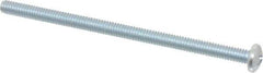 Value Collection - #8-32 UNC, 3" Length Under Head Phillips Drive Machine Screw - Pan Head, Grade J82 Steel, Zinc-Plated Finish, Without Washer - Exact Tool & Supply