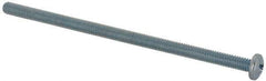Value Collection - #8-32 UNC, 3-1/2" Length Under Head Phillips Drive Machine Screw - Pan Head, Grade J82 Steel, Zinc-Plated Finish, Without Washer - Exact Tool & Supply