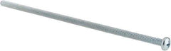 Value Collection - #8-32 UNC, 5" Length Under Head Phillips Drive Machine Screw - Pan Head, Grade J82 Steel, Zinc-Plated Finish, Without Washer - Exact Tool & Supply