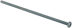 Value Collection - #10-24 UNC, 6" Length Under Head Phillips Drive Machine Screw - Pan Head, Grade J82 Steel, Zinc-Plated Finish, Without Washer - Exact Tool & Supply
