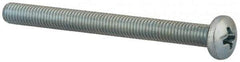 Value Collection - #10-32 UNF, 2-1/4" Length Under Head Phillips Drive Machine Screw - Pan Head, Grade J82 Steel, Zinc-Plated Finish, Without Washer - Exact Tool & Supply