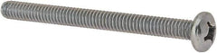 Value Collection - #12-24 UNC, 2-1/2" Length Under Head Phillips Drive Machine Screw - Pan Head, Grade J82 Steel, Zinc-Plated Finish, Without Washer - Exact Tool & Supply