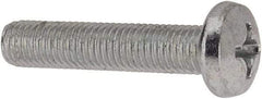 Value Collection - 1/4-28 UNF, 1-1/4" Length Under Head Phillips Drive Machine Screw - Pan Head, Grade J82 Steel, Zinc-Plated Finish, Without Washer - Exact Tool & Supply