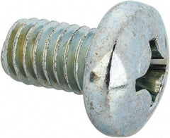 Value Collection - 3/8-16 UNC, 5/8" Length Under Head Phillips Drive Machine Screw - Pan Head, Grade J82 Steel, Zinc-Plated Finish, Without Washer - Exact Tool & Supply