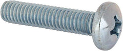 Value Collection - 3/8-16 UNC, 1-3/4" Length Under Head Phillips Drive Machine Screw - Pan Head, Grade J82 Steel, Zinc-Plated Finish, Without Washer - Exact Tool & Supply