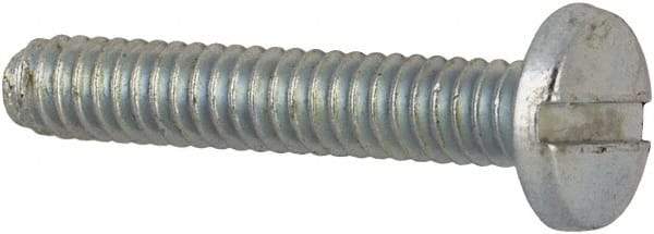 Value Collection - #2-56 UNC, 1/2" Length Under Head Slotted Drive Machine Screw - Binding Head, Grade J82 Steel, Zinc-Plated Finish, Without Washer - Exact Tool & Supply