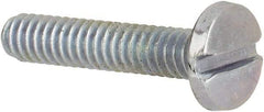 Value Collection - #3-48 UNC, 1/2" Length Under Head Slotted Drive Machine Screw - Binding Head, Grade J82 Steel, Zinc-Plated Finish, Without Washer - Exact Tool & Supply