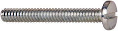 Value Collection - #4-40 UNC, 1/8" Length Under Head Slotted Drive Machine Screw - Binding Head, Grade J82 Steel, Zinc-Plated Finish, Without Washer - Exact Tool & Supply