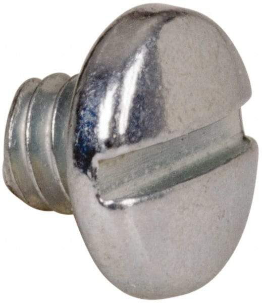 Value Collection - #5-40 UNC, 1/8" Length Under Head Slotted Drive Machine Screw - Binding Head, Grade J82 Steel, Zinc-Plated Finish, Without Washer - Exact Tool & Supply