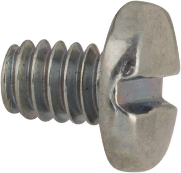 Value Collection - #5-40 UNC, 3/16" Length Under Head Slotted Drive Machine Screw - Binding Head, Grade J82 Steel, Zinc-Plated Finish, Without Washer - Exact Tool & Supply
