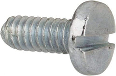 Value Collection - #5-40 UNC, 5/16" Length Under Head Slotted Drive Machine Screw - Binding Head, Grade J82 Steel, Zinc-Plated Finish, Without Washer - Exact Tool & Supply