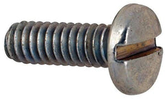 Value Collection - #5-40 UNC, 3/8" Length Under Head Slotted Drive Machine Screw - Binding Head, Grade J82 Steel, Zinc-Plated Finish, Without Washer - Exact Tool & Supply