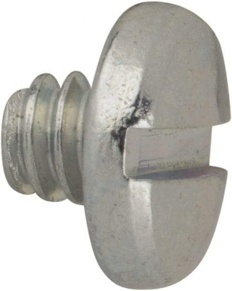 Value Collection - #6-32 UNC, 1/8" Length Under Head Slotted Drive Machine Screw - Binding Head, Grade J82 Steel, Zinc-Plated Finish, Without Washer - Exact Tool & Supply