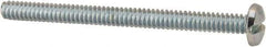 Value Collection - #6-32 UNC, 1-3/4" Length Under Head Slotted Drive Machine Screw - Binding Head, Grade J82 Steel, Zinc-Plated Finish, Without Washer - Exact Tool & Supply