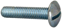 Value Collection - 3/8-16 UNC, 1-3/4" Length Under Head Slotted Drive Machine Screw - Truss Head, Grade J82 Steel, Zinc-Plated Finish, Without Washer - Exact Tool & Supply
