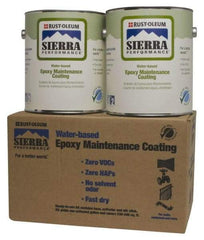 Rust-Oleum - 1 Gal Safety Red Water-Based Epoxy - 230 to 340 Sq Ft/Gal Coverage - Exact Tool & Supply