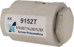 Made in USA - Filter Elements & Assemblies Filter Type: In-Line T Type Media Type: Sintered Bronze - Exact Tool & Supply