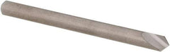 SGS - 1/8" Head Diam, 1/8" Shank Diam, 1 Flute 90° Solid Carbide Countersink - Bright Finish, 1-1/2" OAL, Single End, Straight Shank, Right Hand Cut - Exact Tool & Supply