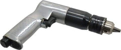 Ingersoll-Rand - 1/2" Reversible Keyed Chuck - Pistol Grip Handle, 500 RPM, 4 CFM, 0.5 hp, 90 psi - Exact Tool & Supply