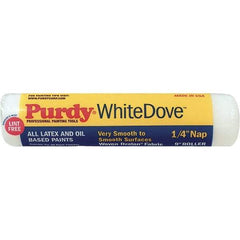 Purdy - 1/4" Nap, 9" Wide Paint General Purpose Roller Cover - Smooth Texture, Dralon - Exact Tool & Supply