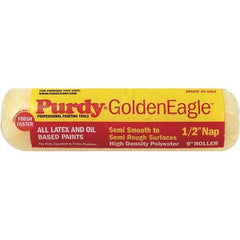 Purdy - 1/2" Nap, 9" Wide Paint General Purpose Roller Cover - Semi-Rough Texture, Synthetic Knit - Exact Tool & Supply