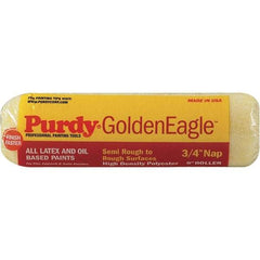 Purdy - 3/4" Nap, 9" Wide Paint General Purpose Roller Cover - Semi-Rough Texture, Synthetic Knit - Exact Tool & Supply