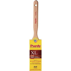 Purdy - 2" Flat Synthetic Sash Brush - 2-11/16" Bristle Length, 6" Wood Handle - Exact Tool & Supply