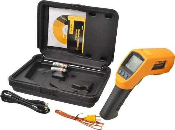 Fluke - -40 to 800°C (-40 to 1472°F) Infrared Thermometer - 50:1 Distance to Spot Ratio - Exact Tool & Supply