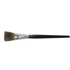 1″ Flat Marking Brush, Ox Hair, 1-3/8″ Trim Length, Round Handle - Exact Tool & Supply