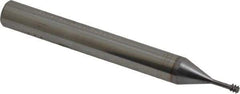Vargus - #4-40, #5-40, #6-40 Thread, 1/4" Shank Diam, Bright Coating, Solid Carbide Straight Flute Thread Mill - 3 Flutes, 2.244" OAL, #4 Min Noml Diameter - Exact Tool & Supply