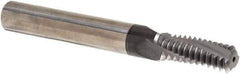 Iscar - 5/8-11 UNC, 0.449" Cutting Diam, 3 Flute, Solid Carbide Helical Flute Thread Mill - Internal Thread, 1.14" LOC, 3-1/2" OAL, 1/2" Shank Diam - Exact Tool & Supply