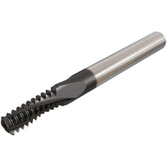Iscar - 1-8 UNC, 0.7677" Cutting Diam, 4 Flute, Solid Carbide Helical Flute Thread Mill - Internal Thread, 42.9mm LOC, 105mm OAL, 20mm Shank Diam - Exact Tool & Supply