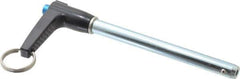 Gibraltar - 5/16" Diam, 3" Usable Length, L Handle, Quick Release Pin - Grade 4130 Steel, Zinc-Plated Finish - Exact Tool & Supply