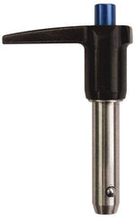 Gibraltar - 1/4" Diam, 3/4" Usable Length, L Handle, Quick Release Pin - Grade 17-4 Stainless Steel, Bright Finish - Exact Tool & Supply