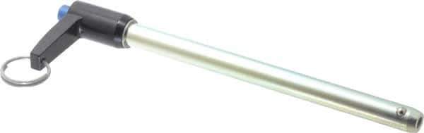 Gibraltar - 1/2" Diam, 6" Usable Length, L Handle, Quick Release Pin - Grade 4130 Steel, Zinc-Plated Finish - Exact Tool & Supply
