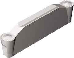Sandvik Coromant - F2N123x2 RM 1/8" Cutting Width Carbide Grooving Insert - 18.6mm Max Depth of Cut, Neutral, 1/16" Corner Radius, Uncoated - Exact Tool & Supply