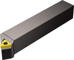 Sandvik Coromant - STTC, Right Hand Cut, 30° Lead Angle, 25mm Shank Height x 25mm Shank Width, Neutral Rake Indexable Turning Toolholder - 150mm OAL, TCMT 16 T3 08 Insert Compatibility, Series CoroTurn 107 - Exact Tool & Supply