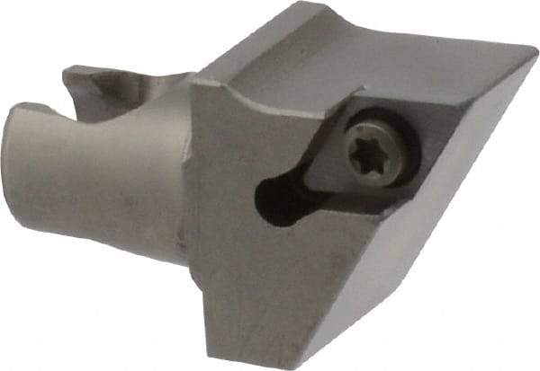 Kennametal - Right Hand Cut, Size KM20, DC.. Insert Compatiblity, Modular Turning & Profiling Cutting Unit Head - 12.5mm Ctr to Cutting Edge, 25mm Head Length, Series KM Mini - Exact Tool & Supply