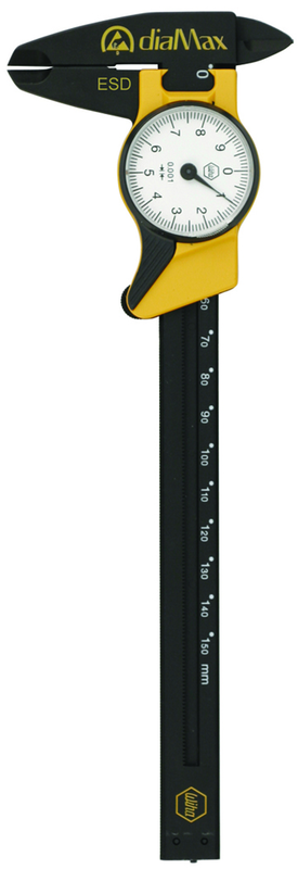 0 - 6 / 0 - 150mm Measuring Range (.001 Grad.) -ESD Safe Dial Caliper - #41105 - Exact Tool & Supply