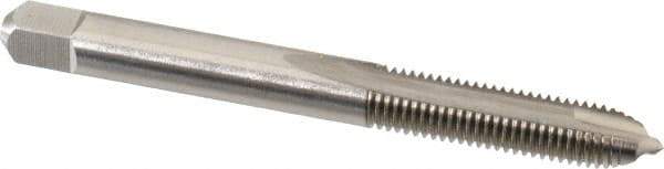 Hertel - 1/4-28 UNF, 2 Flute, Bright Finish, High Speed Steel Spiral Point Tap - Plug Chamfer, Right Hand Thread, 2-1/2" OAL - Exact Tool & Supply